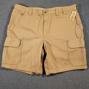 Duluth Trading Fire Hose Cargo Shorts Mens 46 Carpenter Workwear 10" Inseam NWT